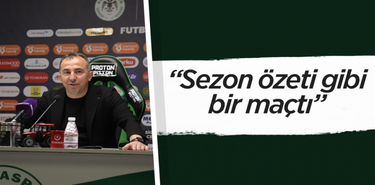 Konyaspor Teknik Direktörü Recep Uçar: 
