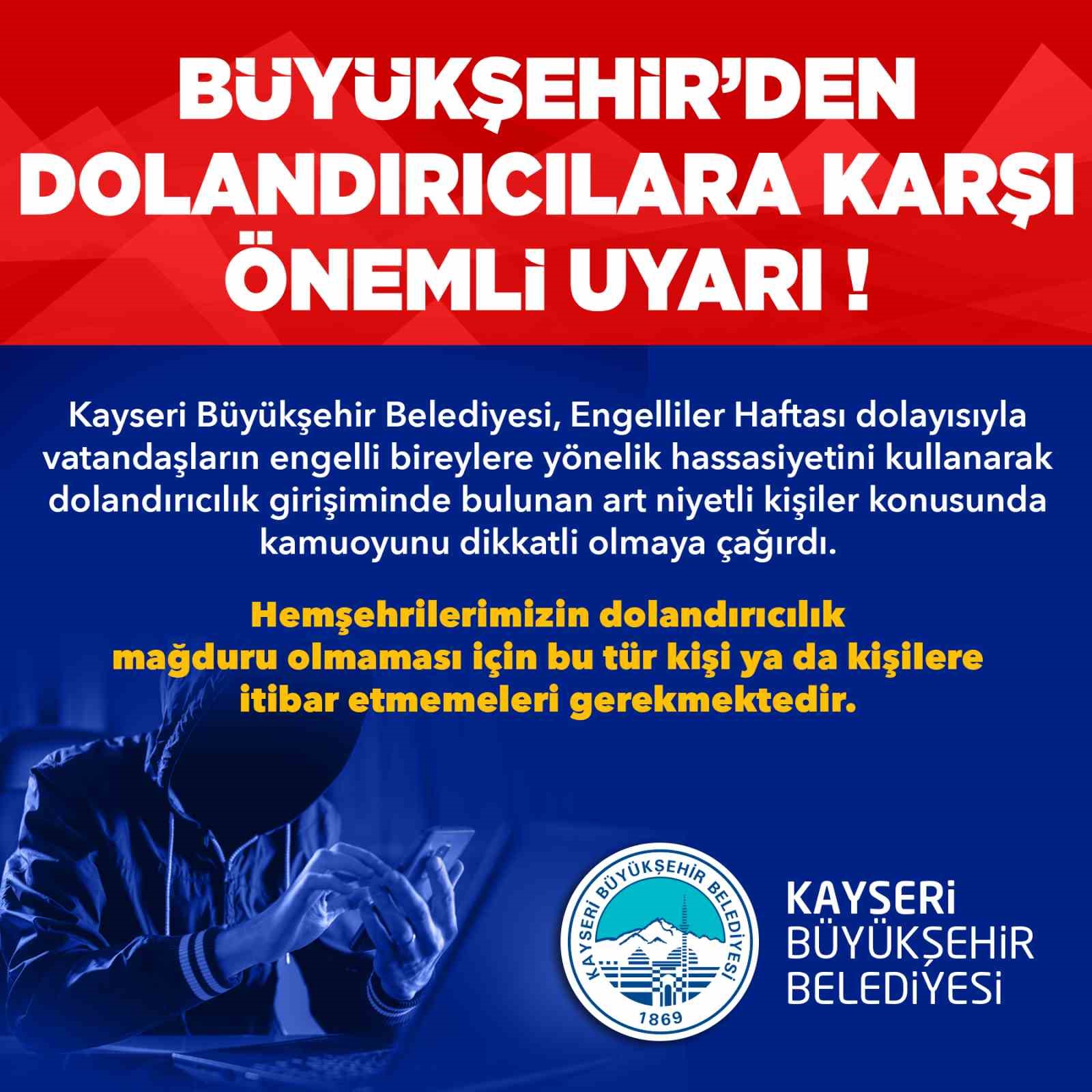Büyükşehir’den, ‘Engelliler Haftası’ bahanesiyle dolandırıcılık girişimlerine uyarı
?v=1