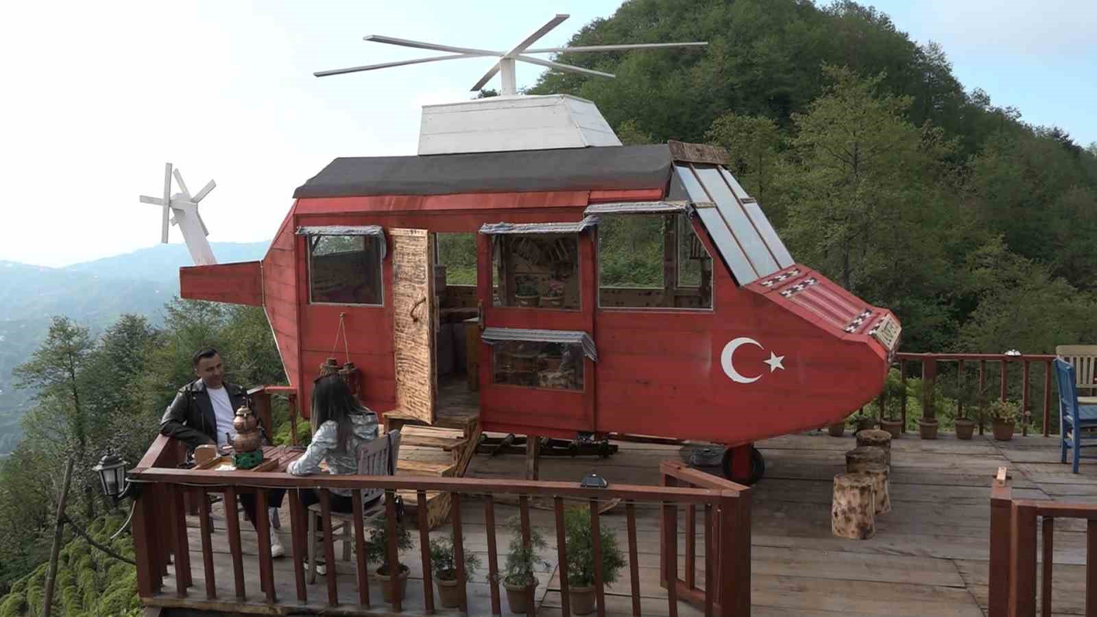 Rizeli’nin dağ başına yaptığı ‘Lazkopter’ ilgi odağı oldu
?v=1