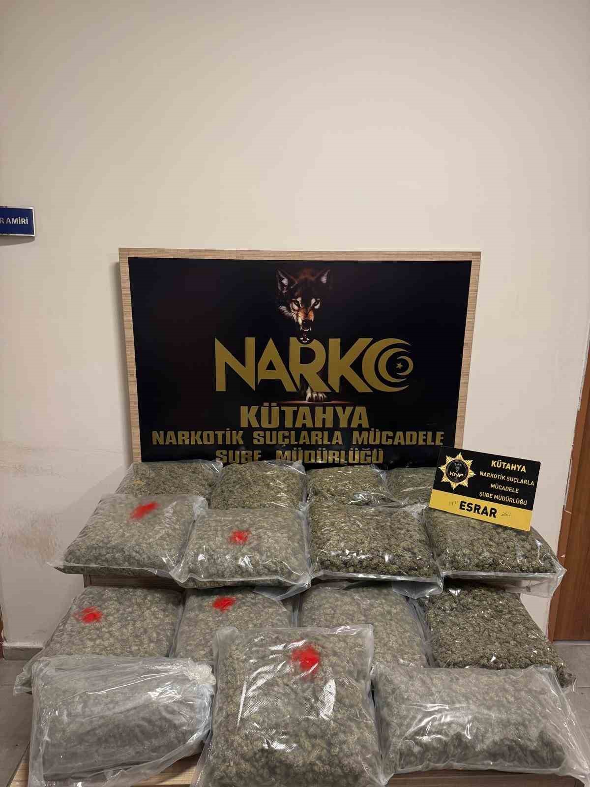 Kütahya’da uyuşturucu operasyonu, 15 kilo 840 gram esrar ele geçirildi
?v=1