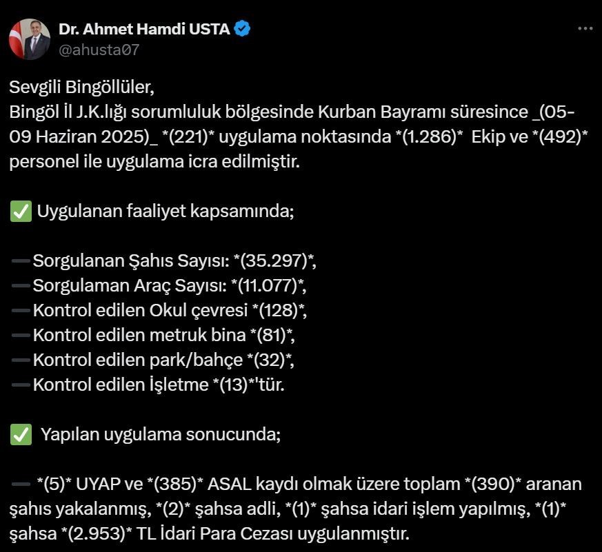 Bingöl’de aranan 390 şüpheli yakalandı
?v=1