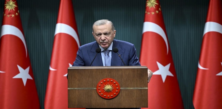 Cumhurbaşkanı Erdoğan'dan şehit olan 5 askerimiz için taziye mesajı