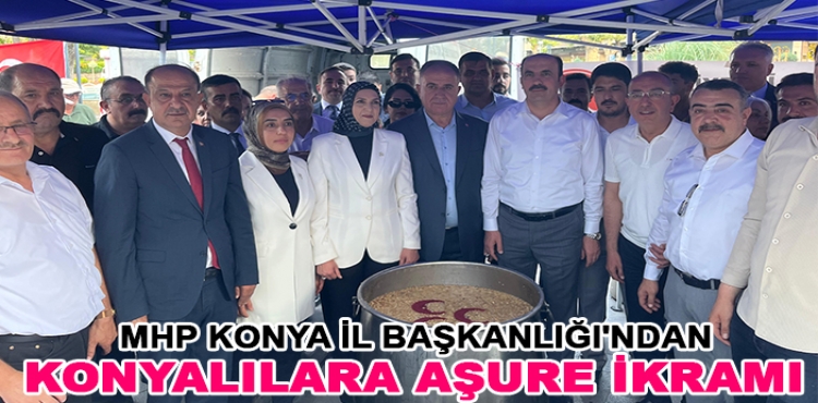 MHP Konya İl Başkanlığı'ndan Konyalılara Aşure İkramı