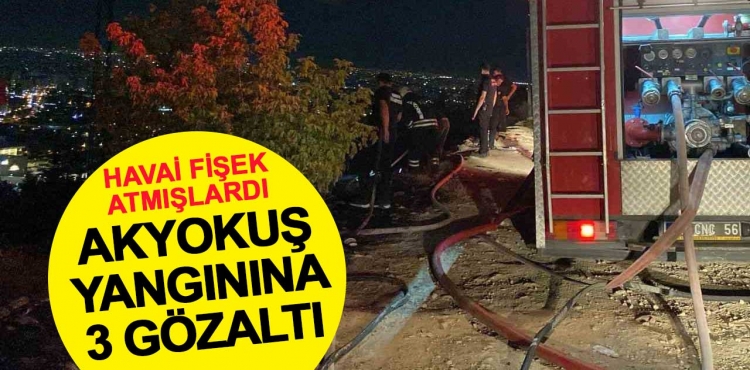 Konya’da Havai Fişekle Yangın Çıkaran 3 Kişi Gözaltına Alındı?v=1