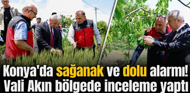 Konya’da Sağanak ve Dolu Alarmı Vali Akın Bölgede İnceleme Yaptı?v=1