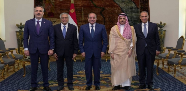 Bakan Fidan, Mısır Cumhurbaşkanı Es-Sisi ile bir araya geldi
